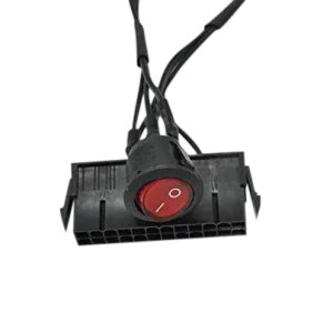 24-Pin Female ATX PSU Power Supply Starter Start up Jumper ON/OFF Switch by Bitcoin Merch®