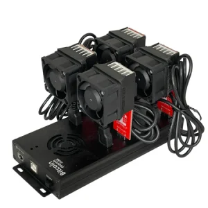 4x GekkoScience COMPAC F with Fan Upgrade + 10-Port USB Hub - COMBO Up to 1.4+TH/s by Bitcoin Merch®