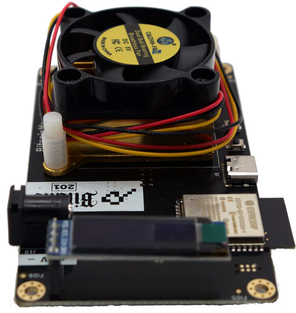 Bitaxe Ultra 1366 + Power Supply Bitcoin Miner 425GH/s+ by