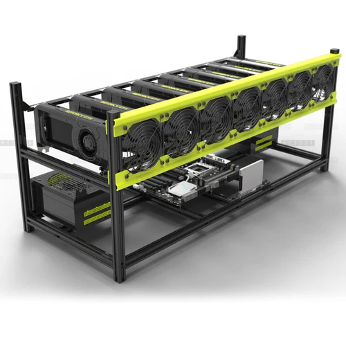 Veddha V3D 8-GPU Mining Case Aluminum by Bitcoin Merch®