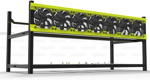 Veddha V3D 8-GPU Mining Case Aluminum by Bitcoin Merch®