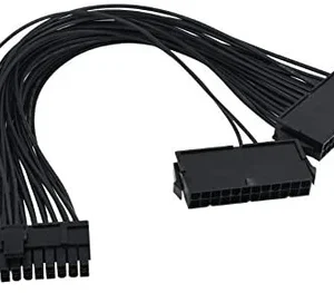 Dual PSU Power Supply 24-Pin Adapter Cable Connector Mining Extension Cable 12 Inch (30cm) by Bitcoin Merch®