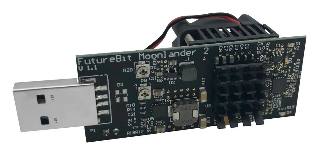 FutureBit MoonLander 2 Dogecoin Litecoin Scrypt Miner USB Stick by Bitcoin Merch®