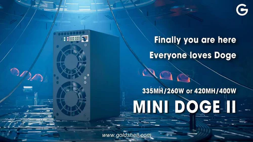 Goldshell Mini Doge II (Dual Mode) 335MH/s-420 MH/s by Bitcoin Merch®