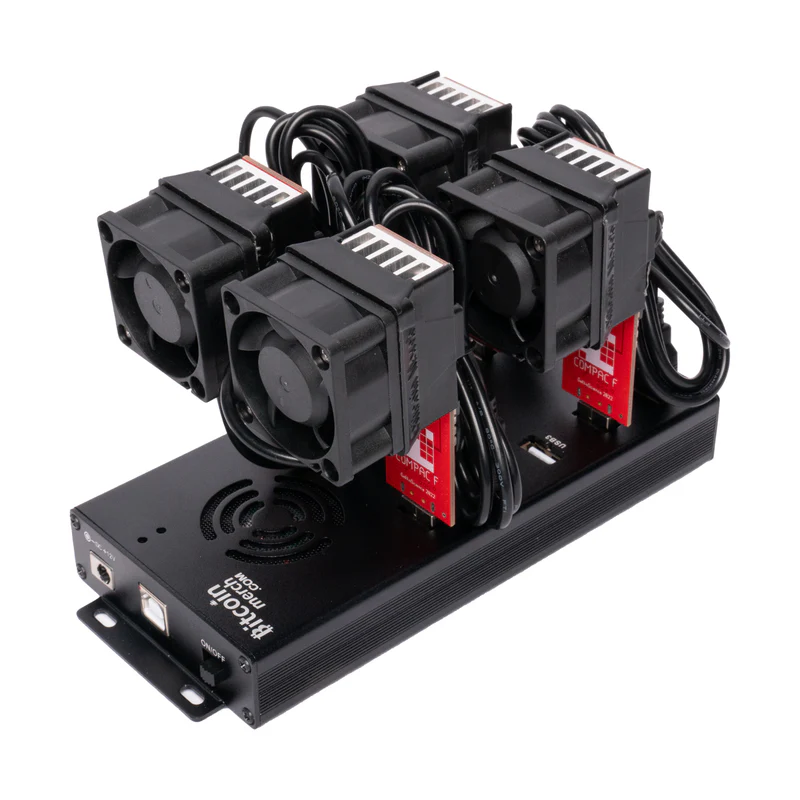 4x GekkoScience COMPAC F with Fan Upgrade + 10-Port USB Hub - COMBO Up to 1.4+TH/s by Bitcoin Merch® - Image 2