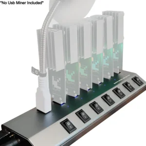7-Port Powered USB Hub by Bitcoin Merch®